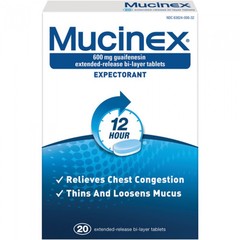 Mucinex Expectorant 20 tablets