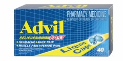 Advil Liquid Capsules 40