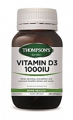 THOMPSONS VITAMIN D3 1000IU IN RICE BRAN OIL 240 CAPS