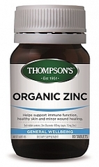 THOMPSONS ORGANIC ZINC 80 TABS