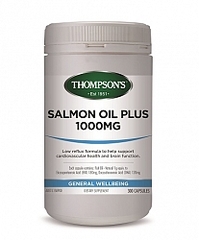 THOMPSONS SALMON OIL (OMEGA 3) LOW REFLUX 1000MG 300 CAPS