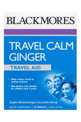 Blackmores Travel Calm Ginger Tabs 45