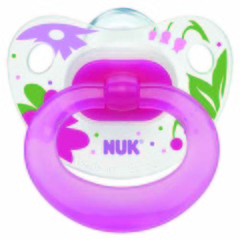 Nuk Silicone Soother - asstd. prints - size 2 - single