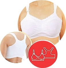 Nuk Y-back Nursing Support Bra - med White