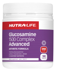 NutraLife Glucosamine 1500 Complex ADVANCED Tabs 180s