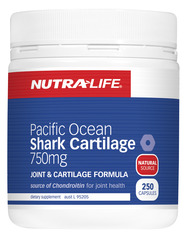 NutraLife Shark Cartilage 750mg Pacific Ocean Caps 250s
