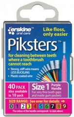 Piksters Interdental Brush Purple 0.45mm 40 pack Size1