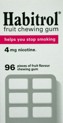 Habitrol 4mg nicotine gum 96 pieces fruit