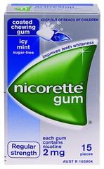 NICORETTE ICY MINT 2mg Gum 15 pieces