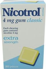 Nicotrol Classic 4mg Gum 105 pieces