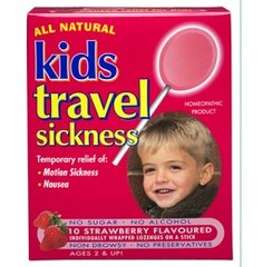 All Natural Kids Travel Sickness Lozenge on a Stick Strawberry 10 pack