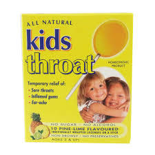 All Natural Kids Throat Lozenge on a Stick Pine Lime 10 pack