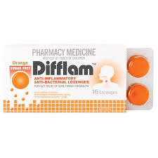 Difflam Orange Sugar Free 16 Lozenges