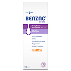 Benzac Facial Moisturiser SPF15 118ml