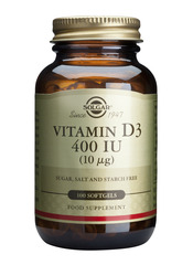 Solgar Vit D3 400 iu 100's