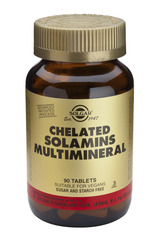 Solgar Chelated Solamins Multimineral 90 Tablets V