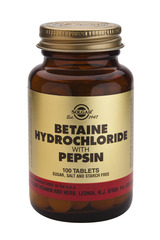 Solgar Betaine Hydrochloride 100 Tablets 