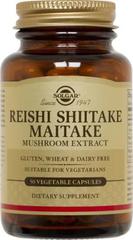 Solgar Reishi Shiitake Maitake Mushroom 50's V